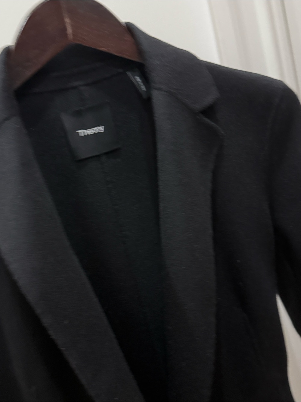 Theory Double-Face Wool-Cashmere Belted Wrap Top Coat - Picture 7 of 10